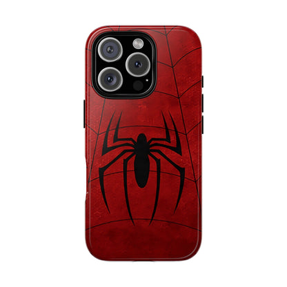 Spider Emblem Tough Phone Case — Red Web Armor