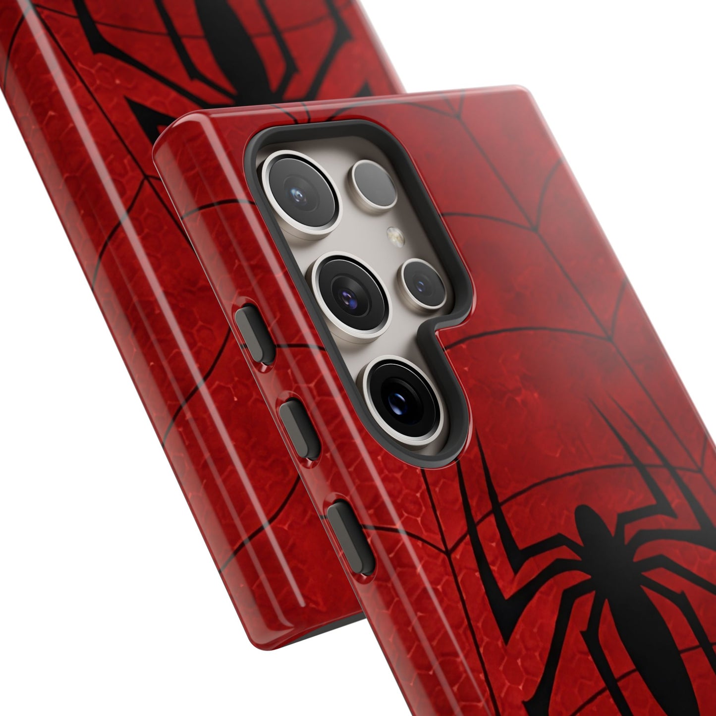 Spider Emblem Tough Phone Case — Red Web Armor