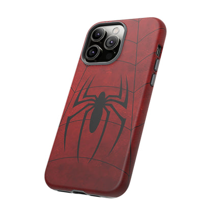 Spider Emblem Tough Phone Case — Red Web Armor