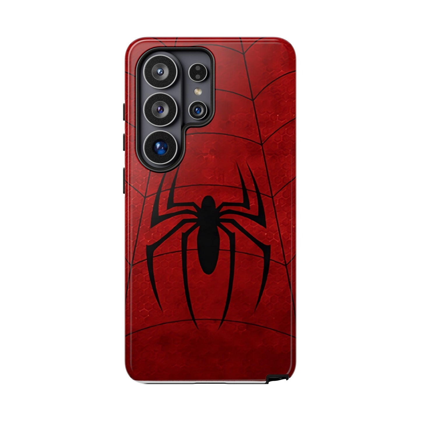 Spider Emblem Tough Phone Case — Red Web Armor