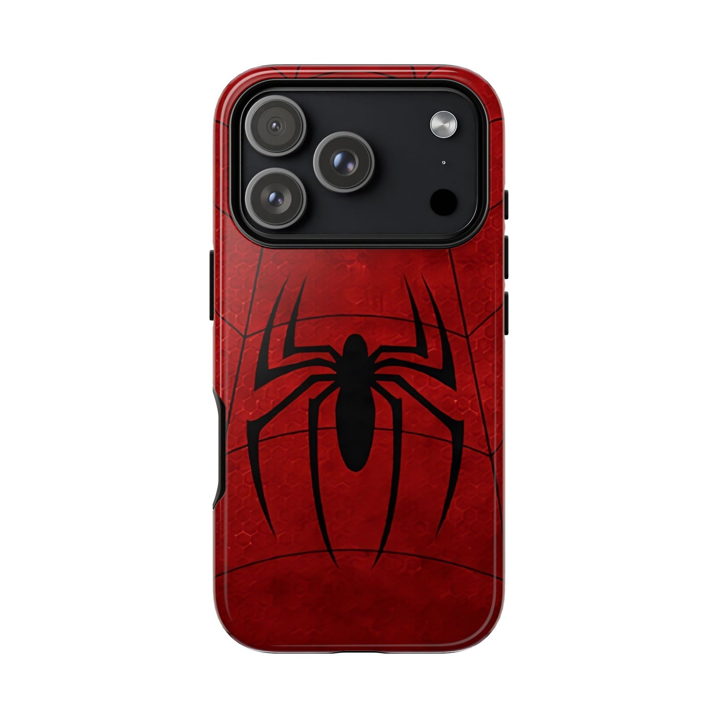 Spider Emblem Tough Phone Case — Red Web Armor