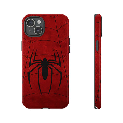 Spider Emblem Tough Phone Case — Red Web Armor