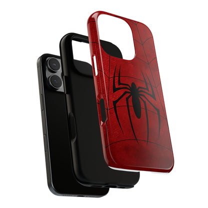 Spider Emblem Tough Phone Case — Red Web Armor