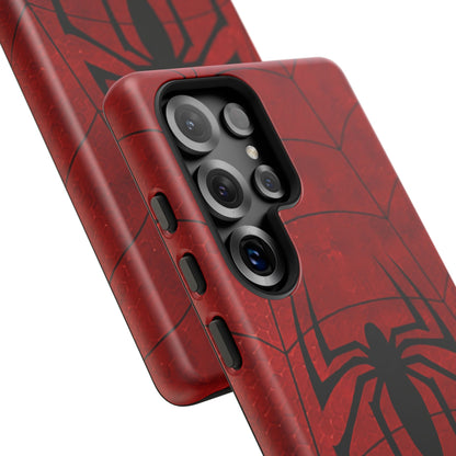 Spider Emblem Tough Phone Case — Red Web Armor