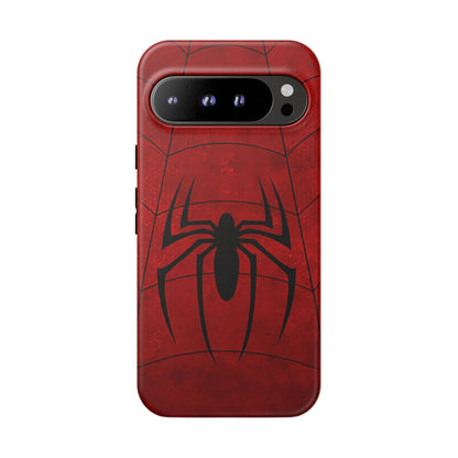 Spider Emblem Tough Phone Case — Red Web Armor
