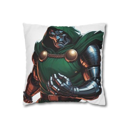 Doctor Doom Illustration Pillowcase — Superhero Decorative Throw Pillow Cover