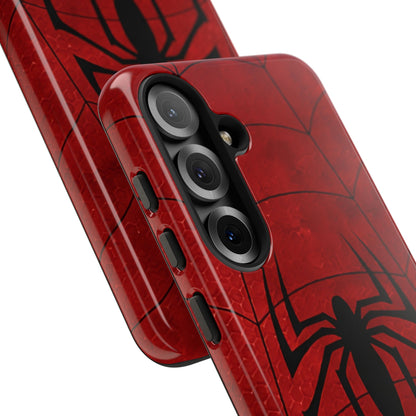 Spider Emblem Tough Phone Case — Red Web Armor