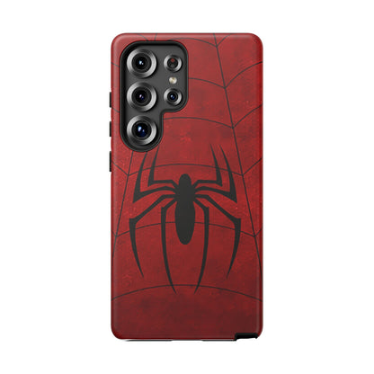 Spider Emblem Tough Phone Case — Red Web Armor
