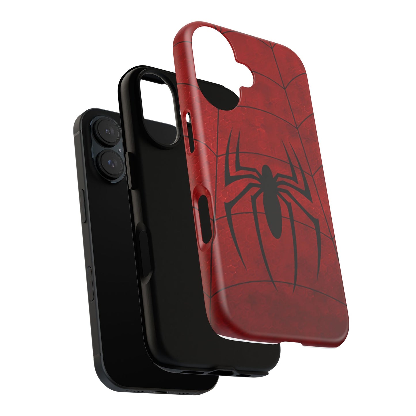 Spider Emblem Tough Phone Case — Red Web Armor