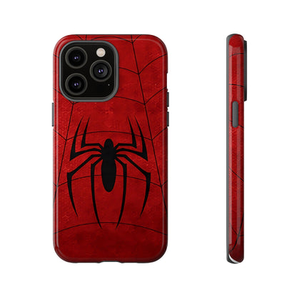 Spider Emblem Tough Phone Case — Red Web Armor