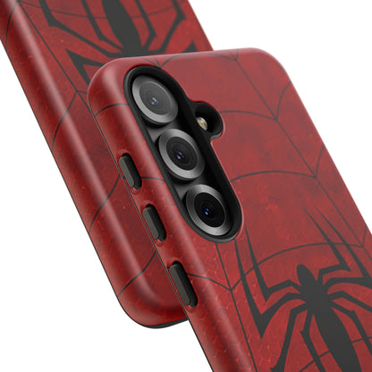 Spider Emblem Tough Phone Case — Red Web Armor