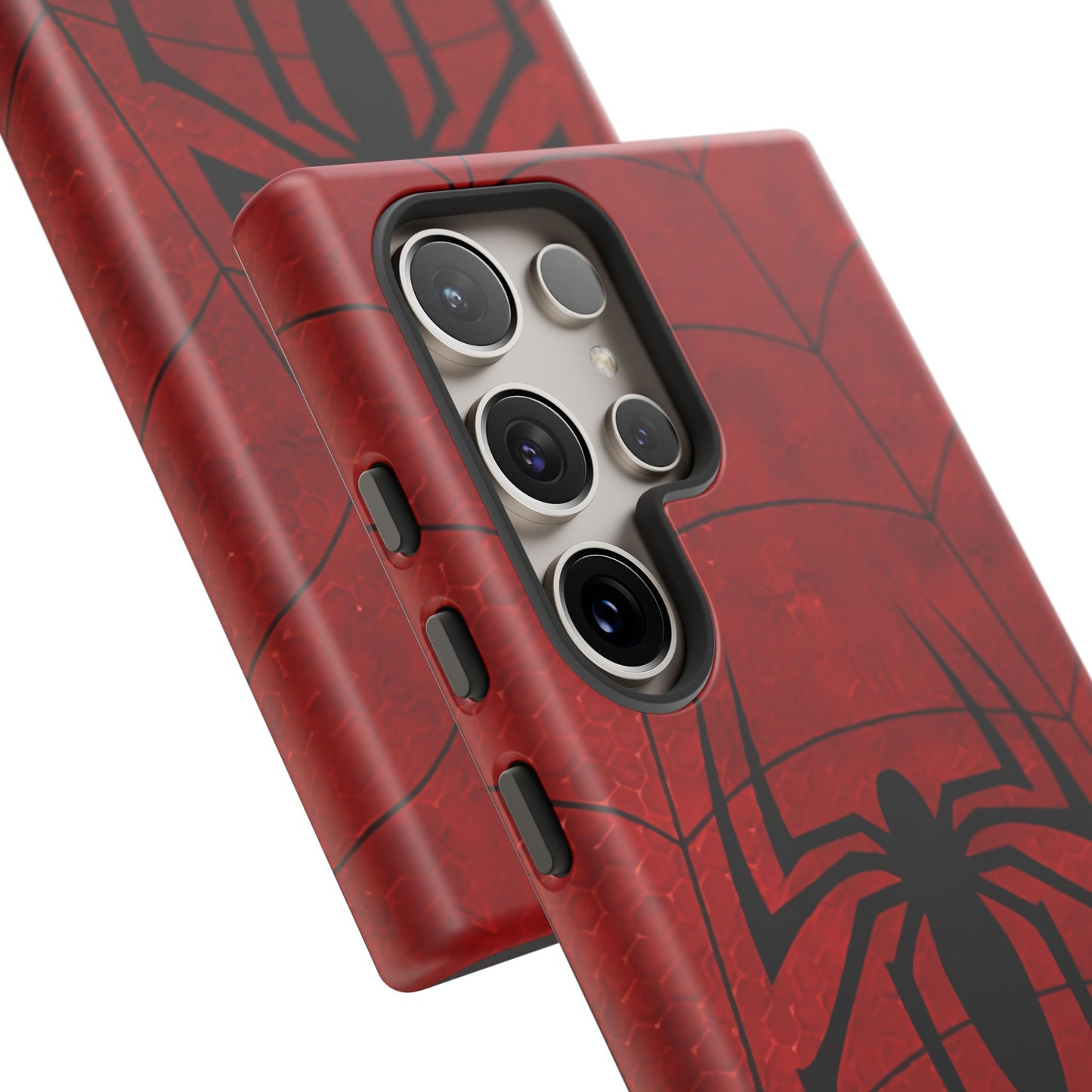 Spider Emblem Tough Phone Case — Red Web Armor