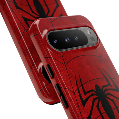 Spider Emblem Tough Phone Case — Red Web Armor