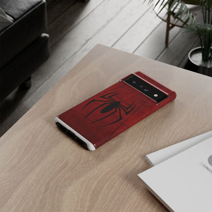 Spider Emblem Tough Phone Case — Red Web Armor