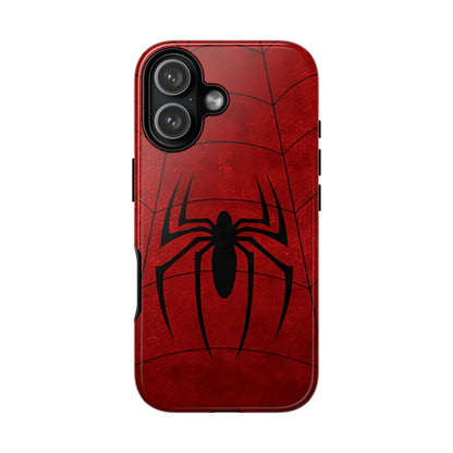 Spider Emblem Tough Phone Case — Red Web Armor