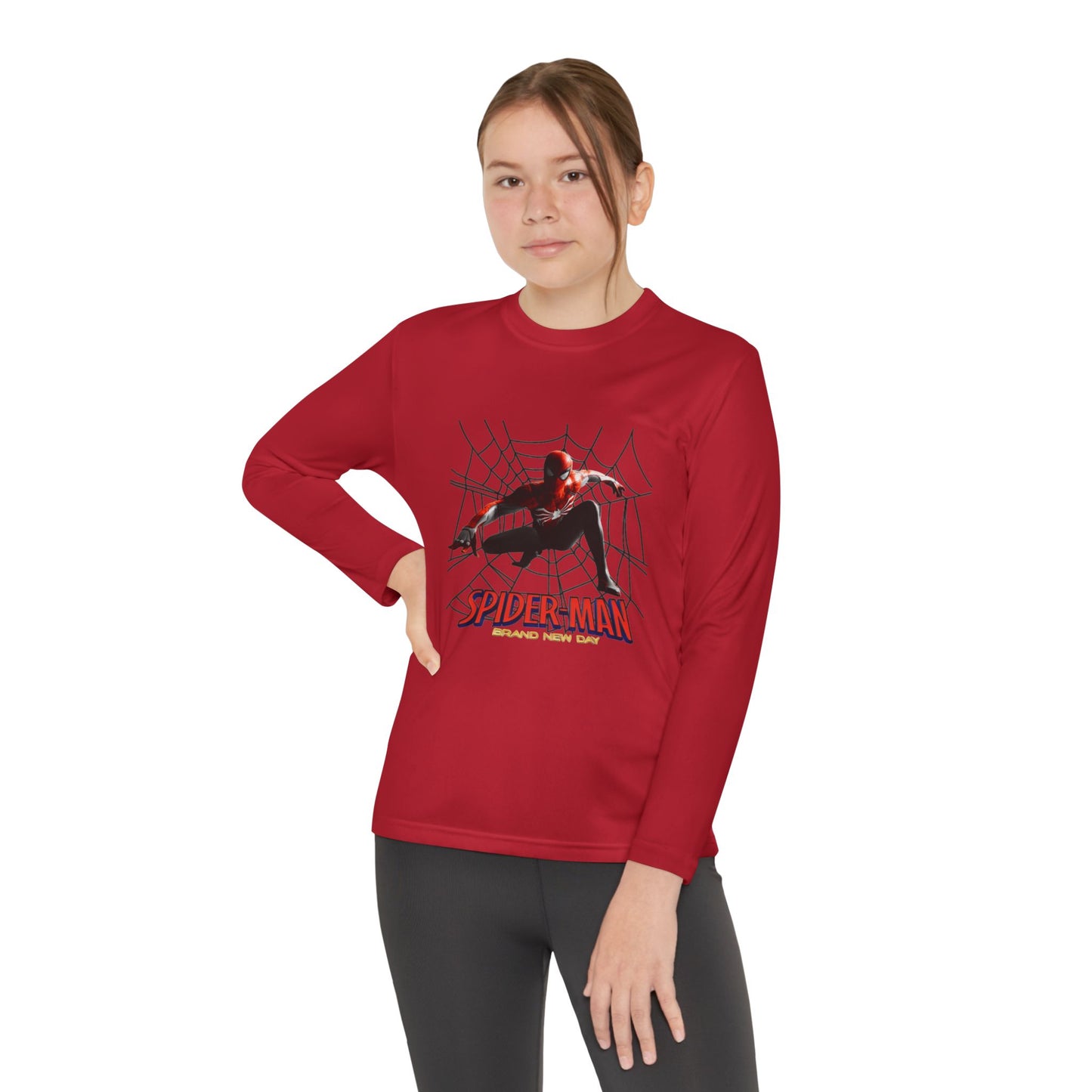 Spider-Man Youth Long Sleeve Tee — Web-Slinging Graphic Shirt