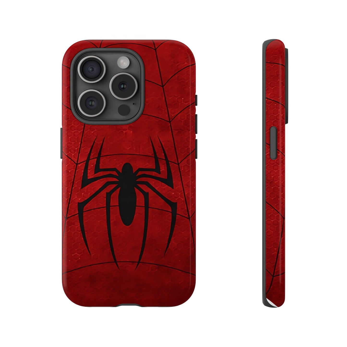Spider Emblem Tough Phone Case — Red Web Armor