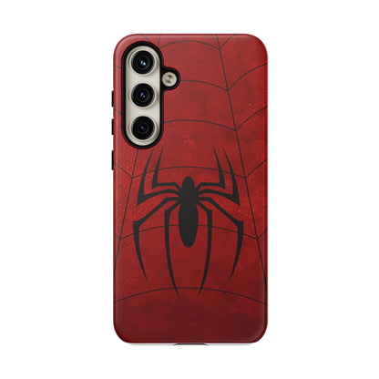 Spider Emblem Tough Phone Case — Red Web Armor