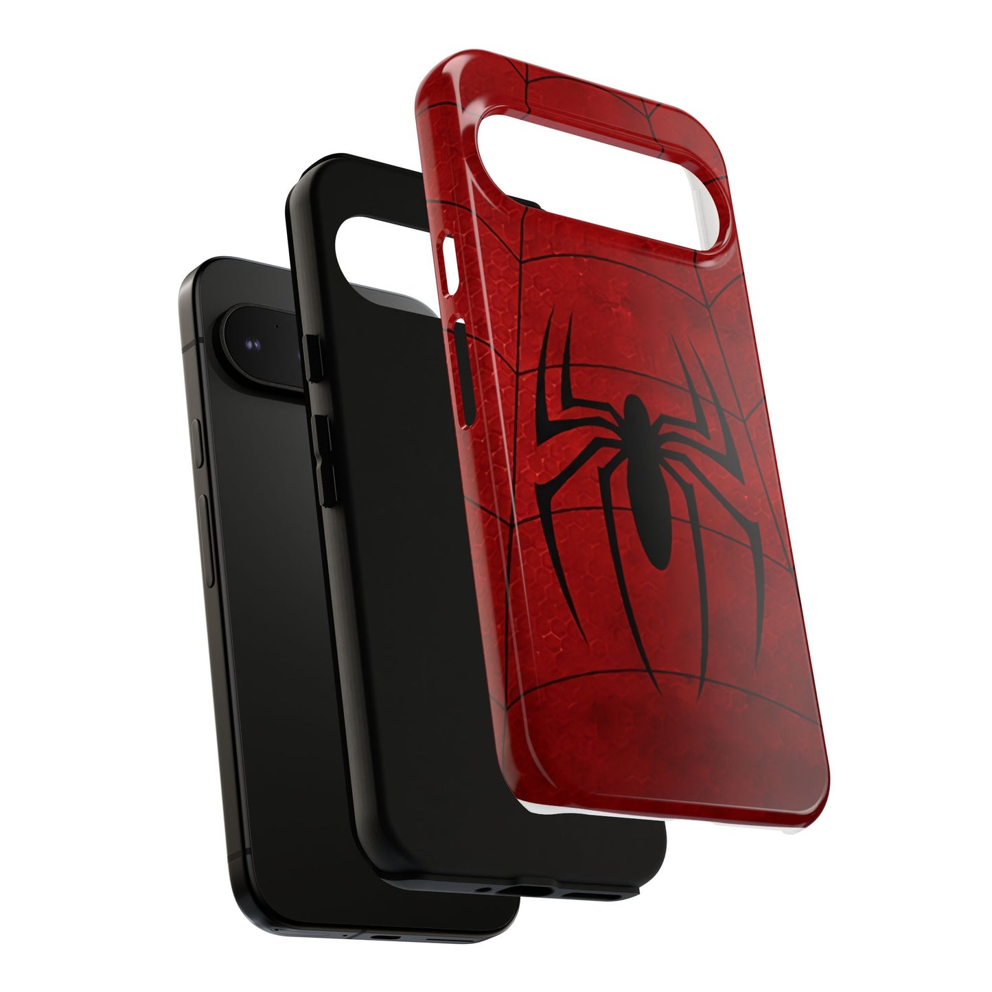 Spider Emblem Tough Phone Case — Red Web Armor