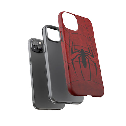 Spider Emblem Tough Phone Case — Red Web Armor
