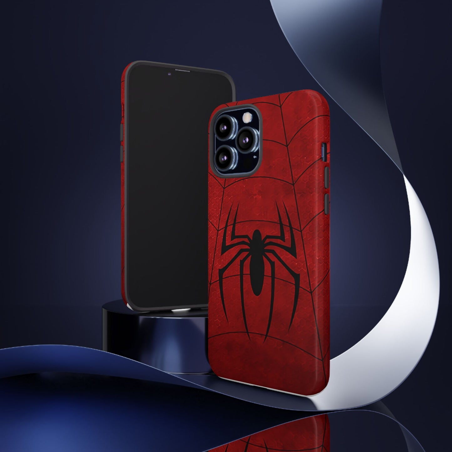 Spider Emblem Tough Phone Case — Red Web Armor