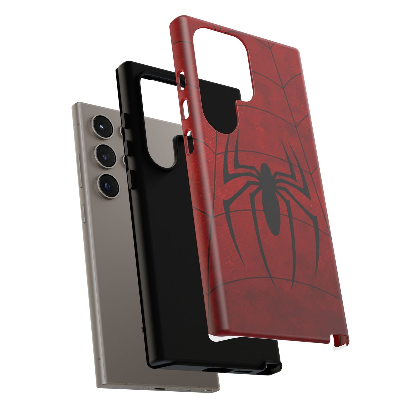 Spider Emblem Tough Phone Case — Red Web Armor