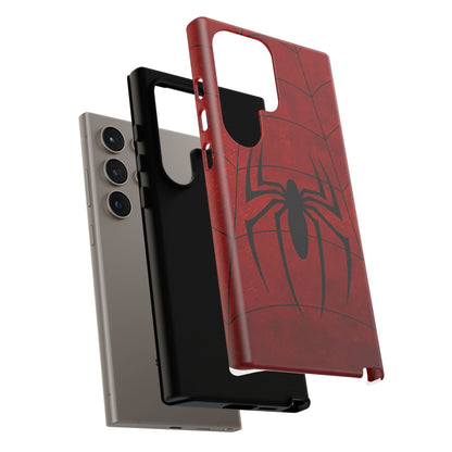 Spider Emblem Tough Phone Case — Red Web Armor