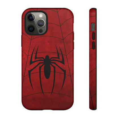 Spider Emblem Tough Phone Case — Red Web Armor