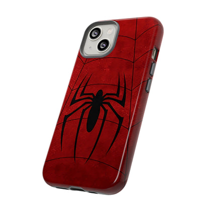 Spider Emblem Tough Phone Case — Red Web Armor