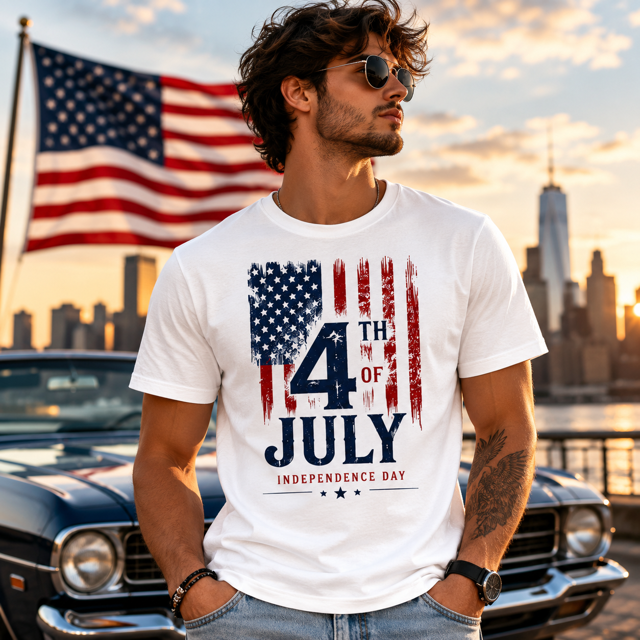 4th of July T-Shirt - Patriotic Independence Day Tee