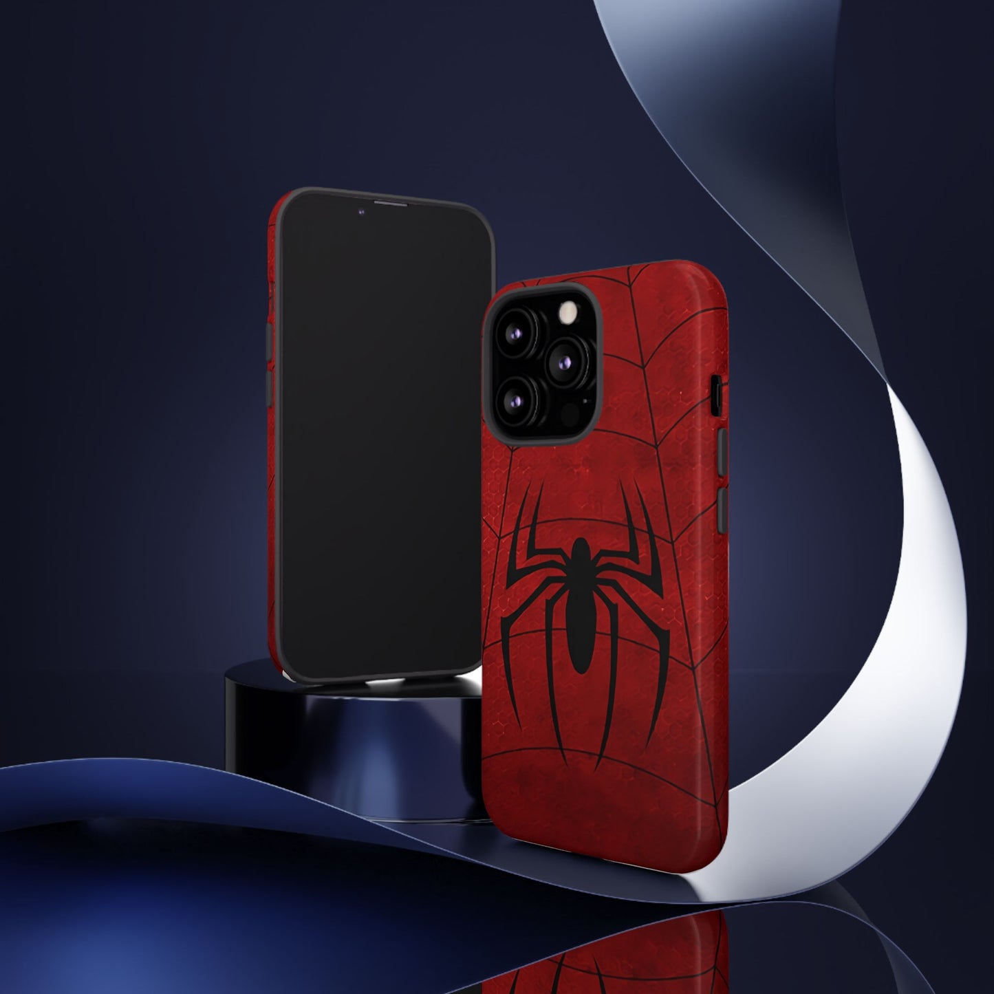 Spider Emblem Tough Phone Case — Red Web Armor