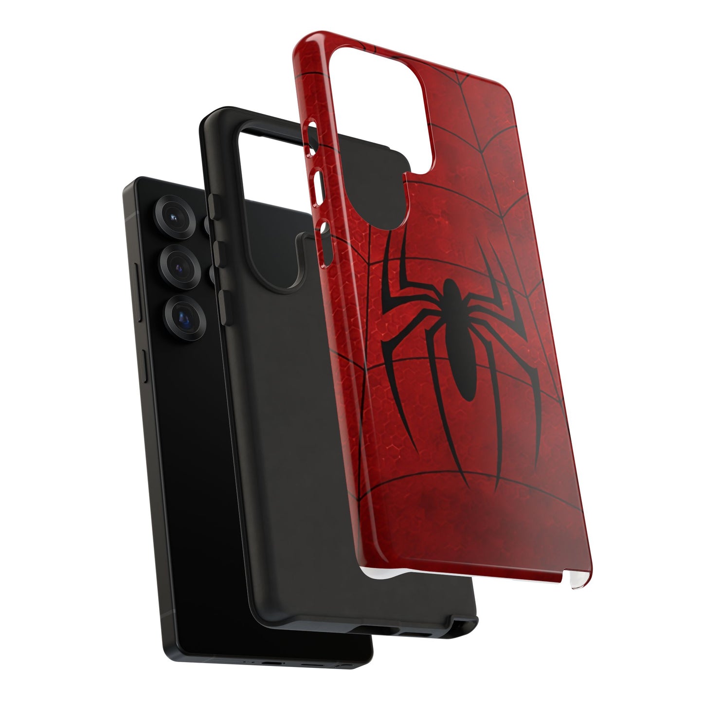 Spider Emblem Tough Phone Case — Red Web Armor