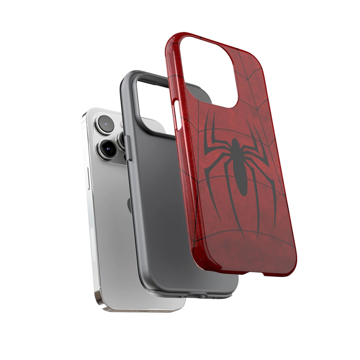 Spider Emblem Tough Phone Case — Red Web Armor