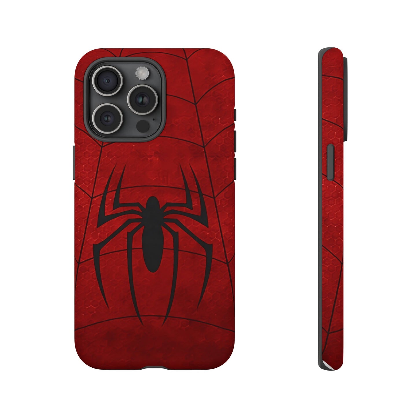 Spider Emblem Tough Phone Case — Red Web Armor