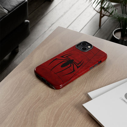 Spider Emblem Tough Phone Case — Red Web Armor