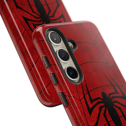 Spider Emblem Tough Phone Case — Red Web Armor