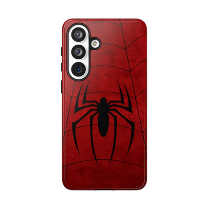 Spider Emblem Tough Phone Case — Red Web Armor
