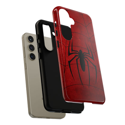 Spider Emblem Tough Phone Case — Red Web Armor