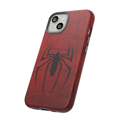 Spider Emblem Tough Phone Case — Red Web Armor