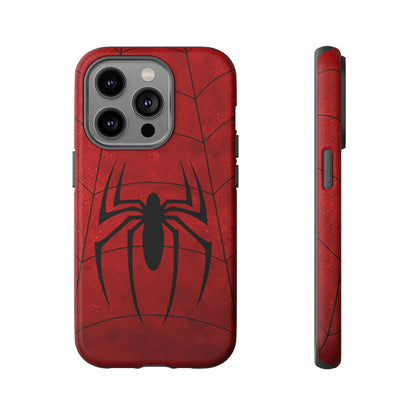 Spider Emblem Tough Phone Case — Red Web Armor
