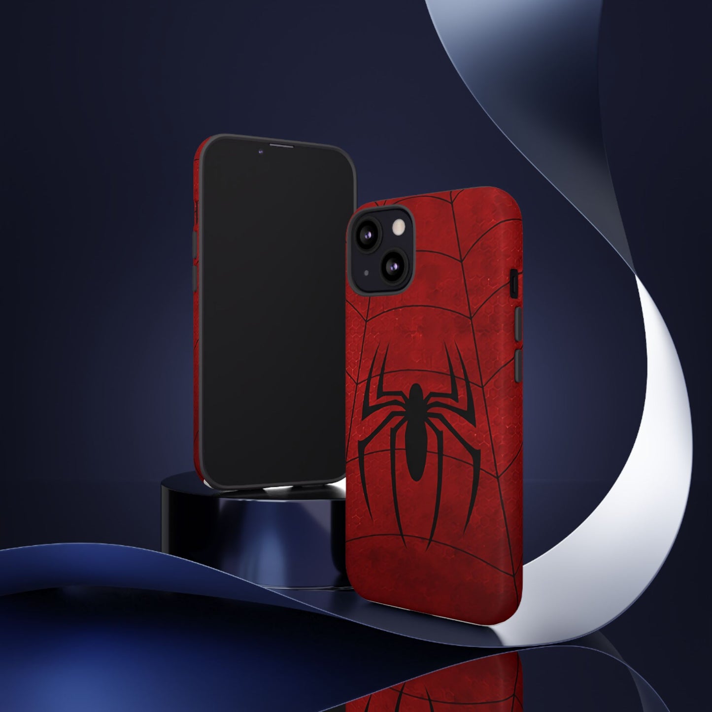 Spider Emblem Tough Phone Case — Red Web Armor