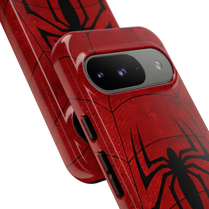 Spider Emblem Tough Phone Case — Red Web Armor