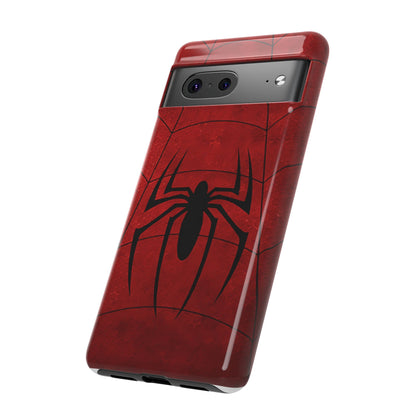 Spider Emblem Tough Phone Case — Red Web Armor