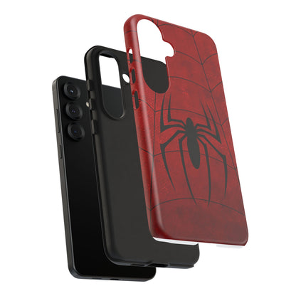 Spider Emblem Tough Phone Case — Red Web Armor