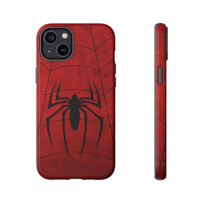 Spider Emblem Tough Phone Case — Red Web Armor