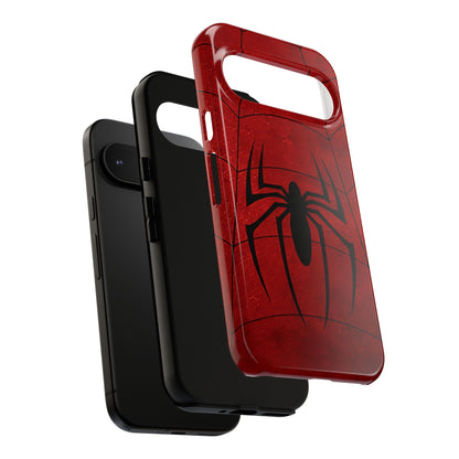 Spider Emblem Tough Phone Case — Red Web Armor