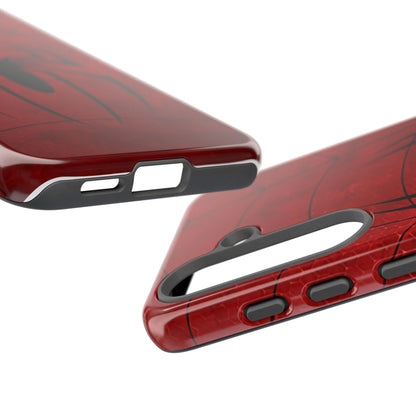 Spider Emblem Tough Phone Case — Red Web Armor