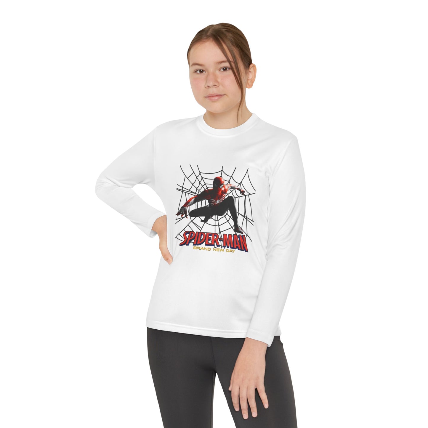 Spider-Man Youth Long Sleeve Tee — Web-Slinging Graphic Shirt