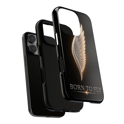 Phone Case — 'Born to Fly' Angel Wing Protective Tough Case