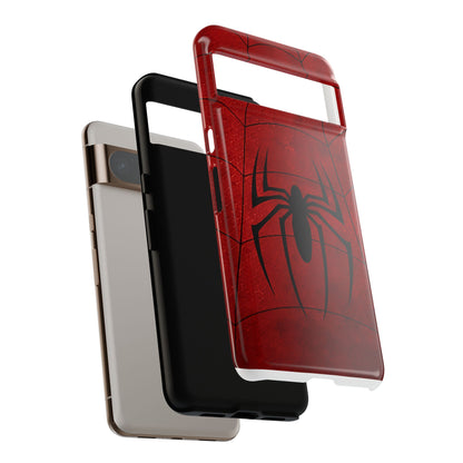 Spider Emblem Tough Phone Case — Red Web Armor
